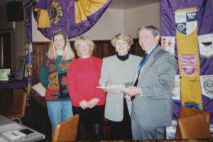 Sue and sponsors 25 years ago